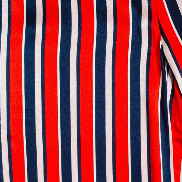 Just Female Mynte Red Striped Satin Trousers Size Small - Picture 7 of 12